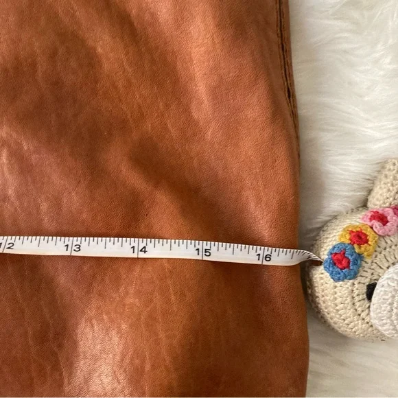 MICHAEL KORS TERRACOTTA/BROWN BOHO PEBBLE LEATHER SHOULDER BAG - Picture 5 of 9